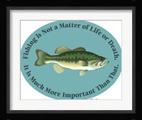 Fishing Life Or Death Fine Art Print
