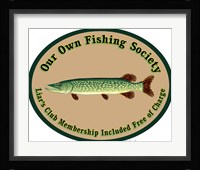 Fishing Society Liars Club Fine Art Print
