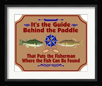 Guide Behind The Paddle Fine Art Print
