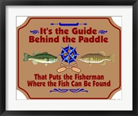 Guide Behind The Paddle Fine Art Print