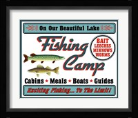 Our Lake Fishing Camp Fine Art Print