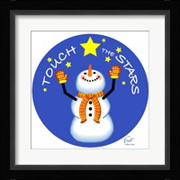 Snowman Touch The Stars Fine Art Print