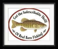 Thrill Of Bass Fishing Framed Print
