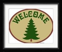 Welcome Tree Framed Print