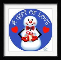 Snowman Gift Fine Art Print
