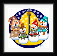 Snowman Choir Fine Art Print