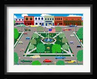 Cruising The Square Framed Print