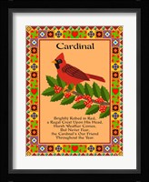 Cardinal Quilt Framed Print