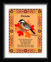 Chicadee Quilt Framed Print