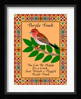 Purple Finch Quilt Fine Art Print