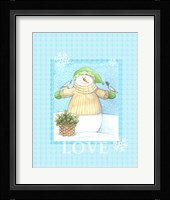 Snowman Dove Love Fine Art Print
