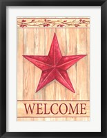 Barn Star Welcome Framed Print
