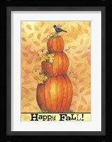 Pumpkins Happy Fall Fine Art Print