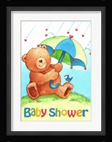 Baby Shower Bear Framed Print