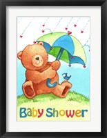 Baby Shower Bear Framed Print