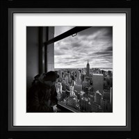 NYC Manhattan View Framed Print