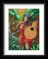 Woman with Guitar Fine Art Print