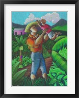 Father and Son Framed Print