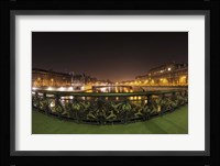 Paris Night Bridge I Fine Art Print