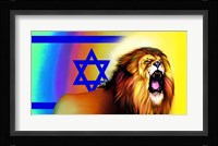 Roaring Lion Star Framed Print