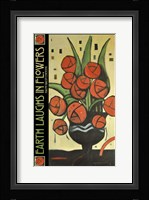 Roses In Vase Poster Fine Art Print