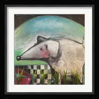Fancy Dog At Picnic Framed Print