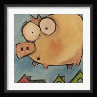 Flying Pig First Flight Framed Print