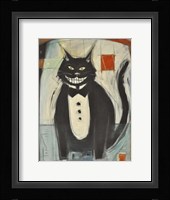 Gato Negro En Tux Fine Art Print
