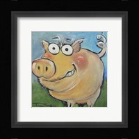 Pig Poster Framed Print