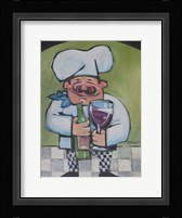 Chef With Wine A Fine Art Print