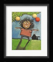 Girl With Balloons Fine Art Print