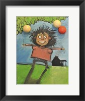 Girl With Balloons Fine Art Print
