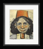 Girl With Fez Fine Art Print
