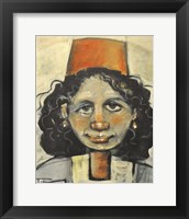 Girl With Fez Fine Art Print