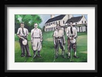 Vintage Golfers Framed Print
