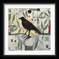 Redwing And Branches Framed Print