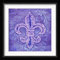 Damask Fleur Framed Print