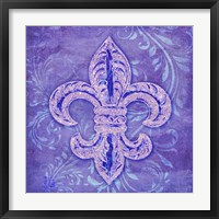 Damask Fleur Framed Print