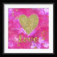 Glitter Love Pink Fine Art Print
