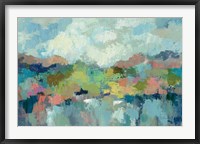 Abstract Lakeside Framed Print