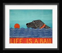 Life is a Ball Black Fine Art Print