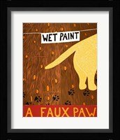 A Faux Paw Yellow Fine Art Print