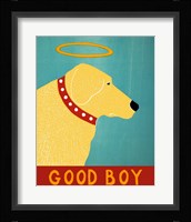 Good Boy Yellow Framed Print
