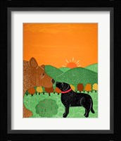 I Meet A Bear Black Autumn Fine Art Print