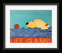 Life Is A Ball Gold Golden Fine Art Print