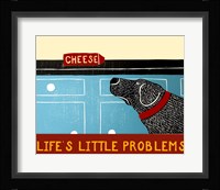 Life's Little Problems Banner Framed Print