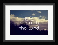 Run With The Wind Framed Print