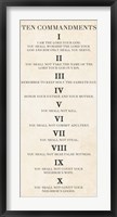 Ten Commandments - Roman Numerals Framed Print
