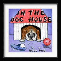 In the Dog House Framed Print