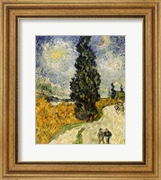 Road with Cypresses, 1890 Fine Art Print
